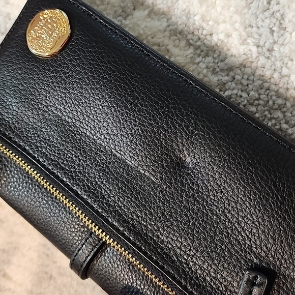 Vince Camuto Black Leather Bifold Accordian Organizer Cash Wallet - Picture 10 of 10